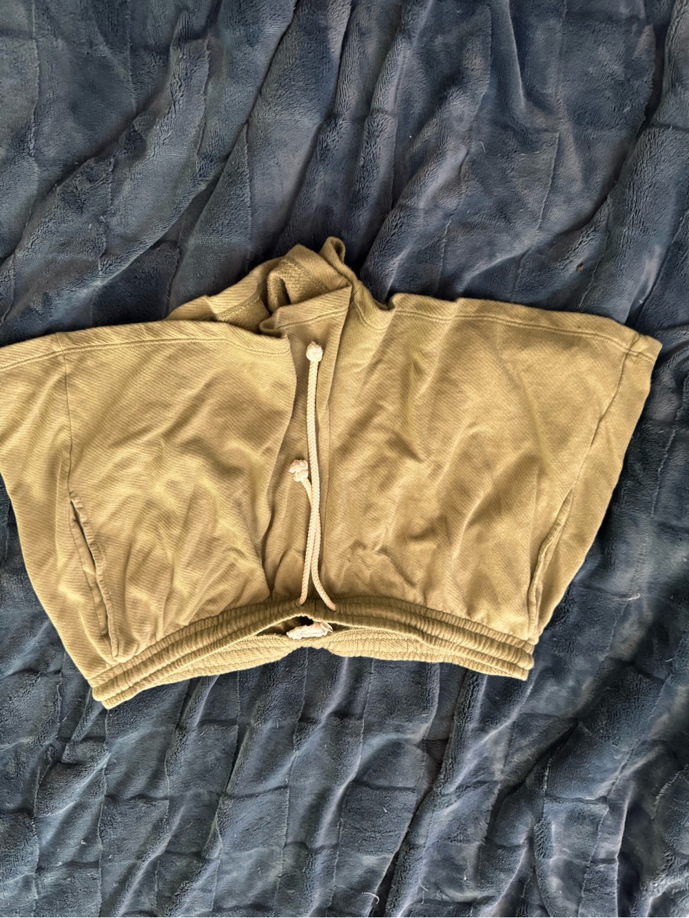 Universal Thread Olive Ribbed Lounge Top and Shorts Set - Picture 6 of 7